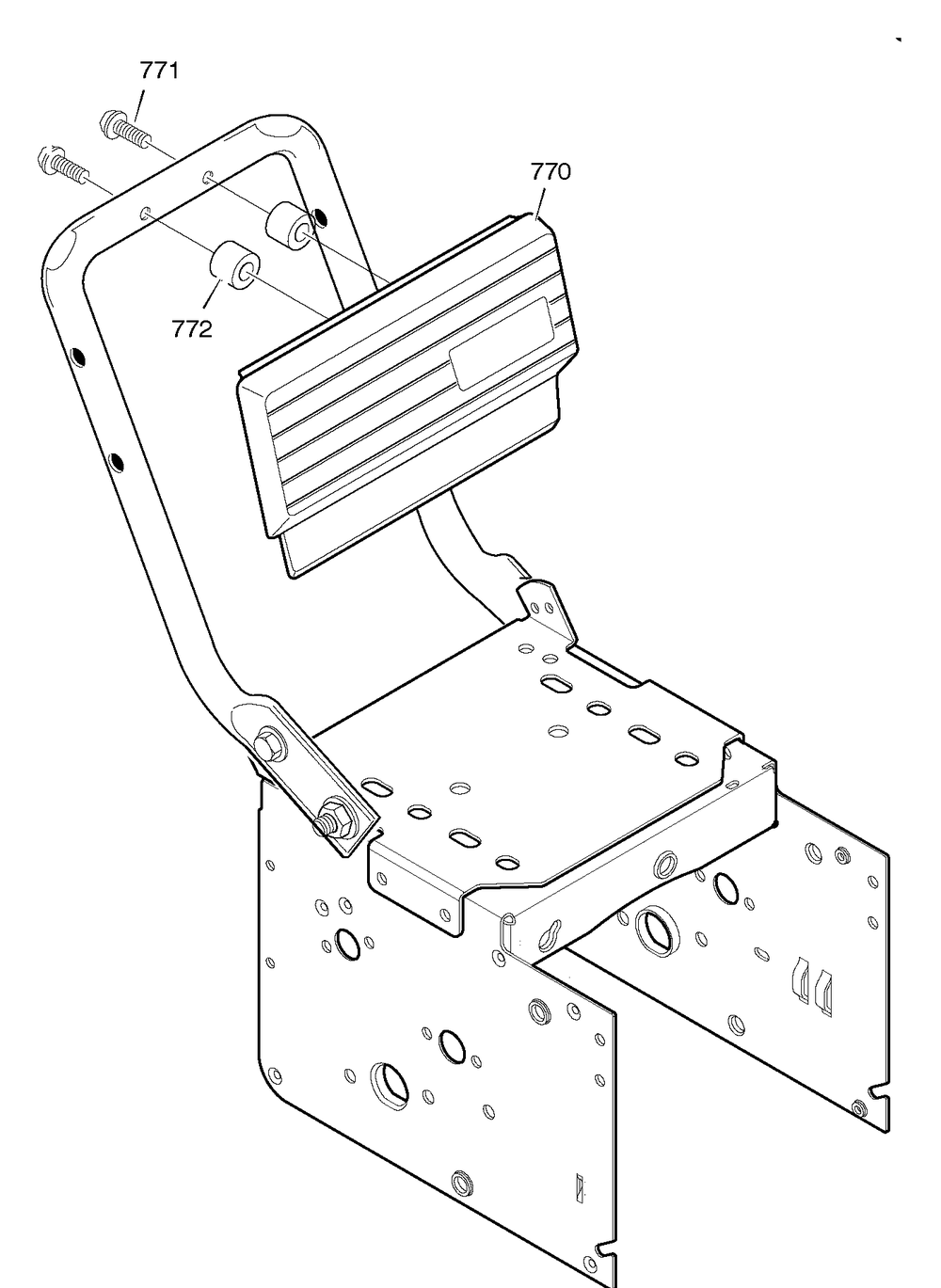 Control Panel Diagram and Parts List for 627108X4A 2005 Briggs and Stratton Snow Blower